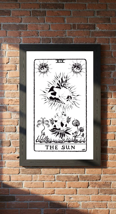 plakat-alternatywny-magia-okultyzm-kociaki-grzyby