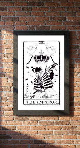 cesarz the emperor poster plakat tarot card cosmic republic frame 1.jpg